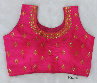 Readymade Fentam Silk Blouse - Anant Exports