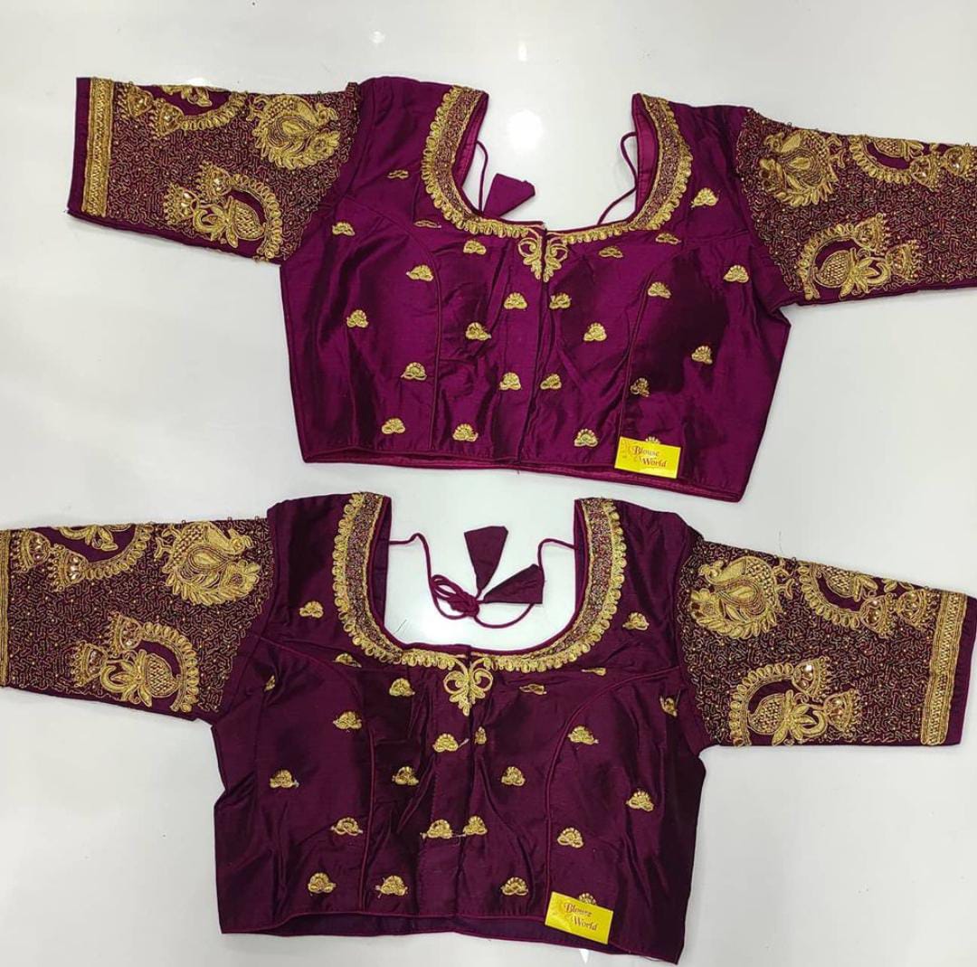 READYMADE MAGGAM WORK BLOUSE Anantexports