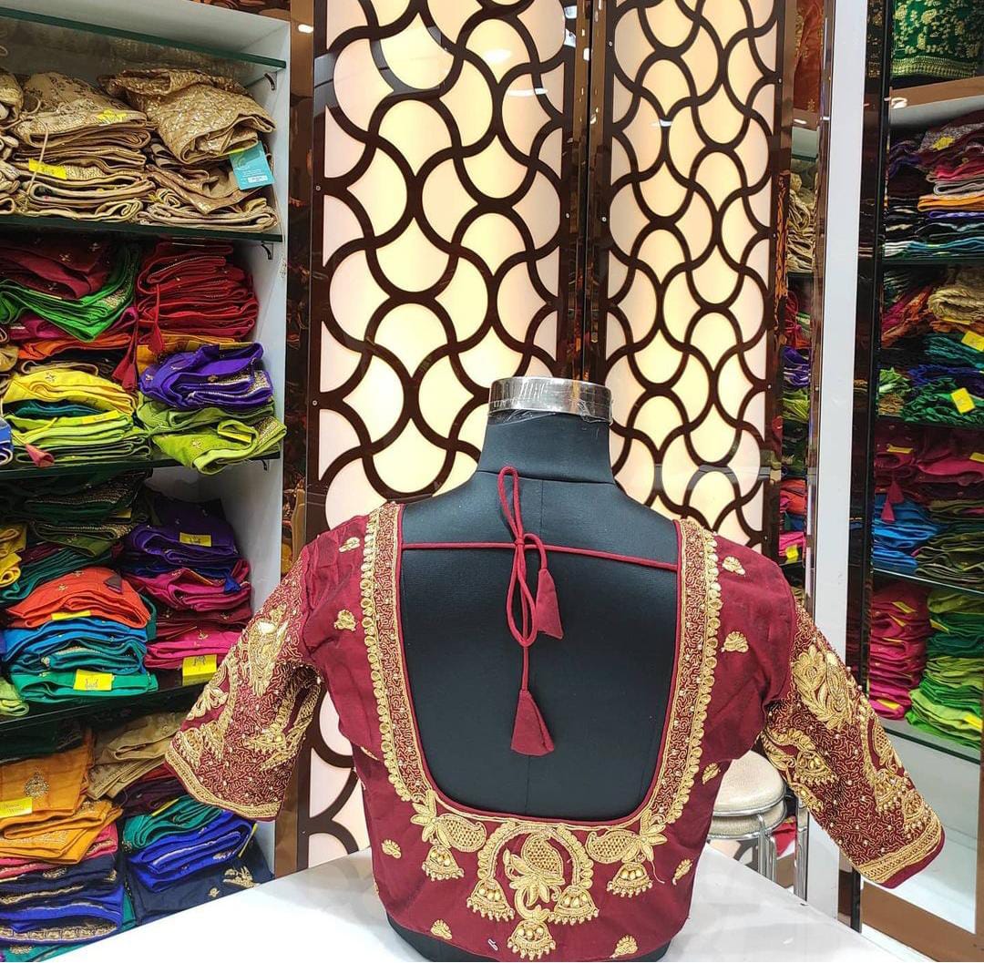 READYMADE MAGGAM WORK BLOUSE Anantexports