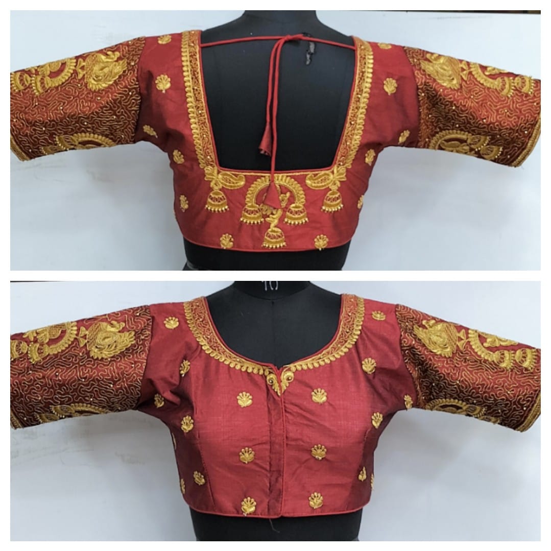 READYMADE MAGGAM WORK BLOUSE Anantexports