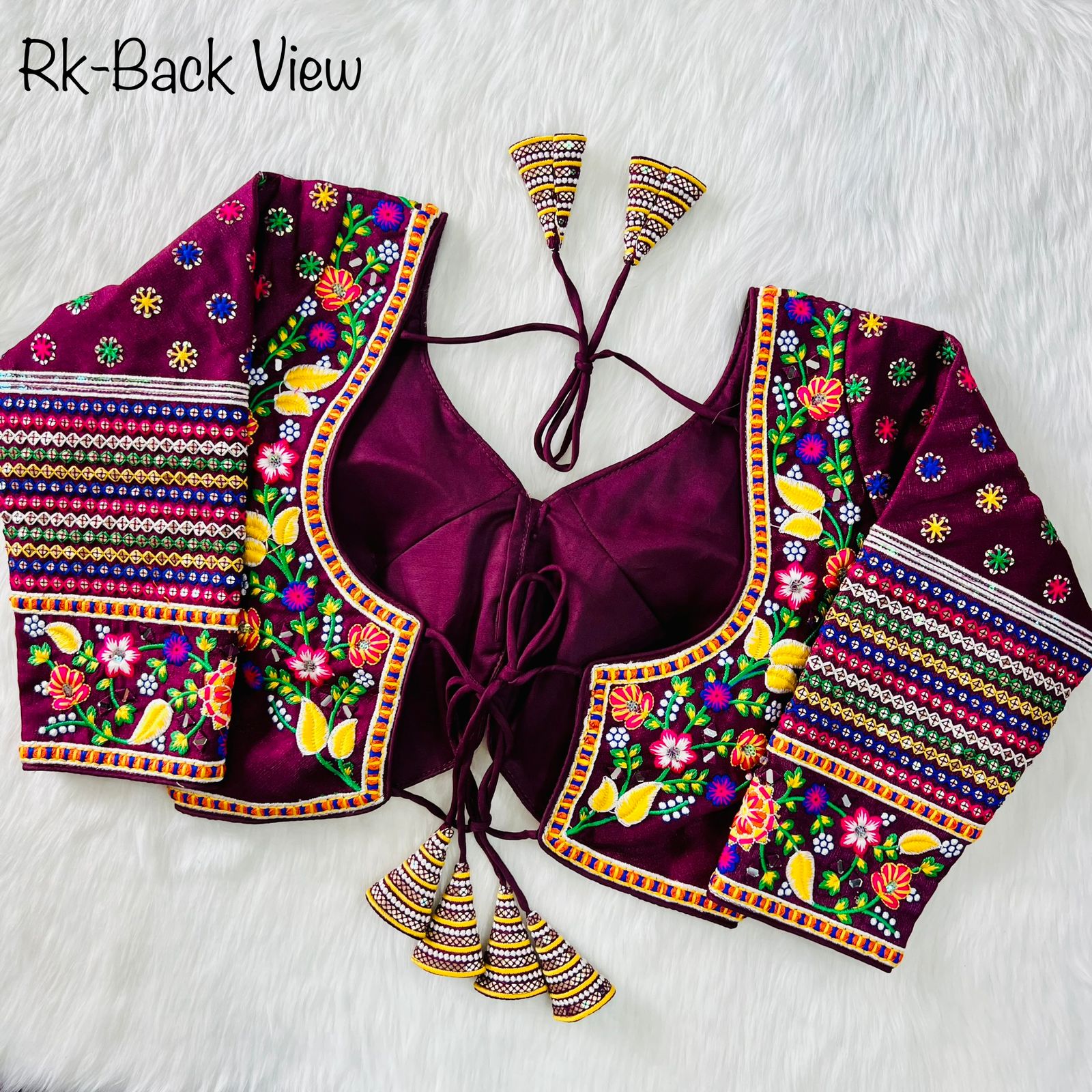 Navratri Special 11 Nidal Hand Work Long Sleeves Blouse Anantexports