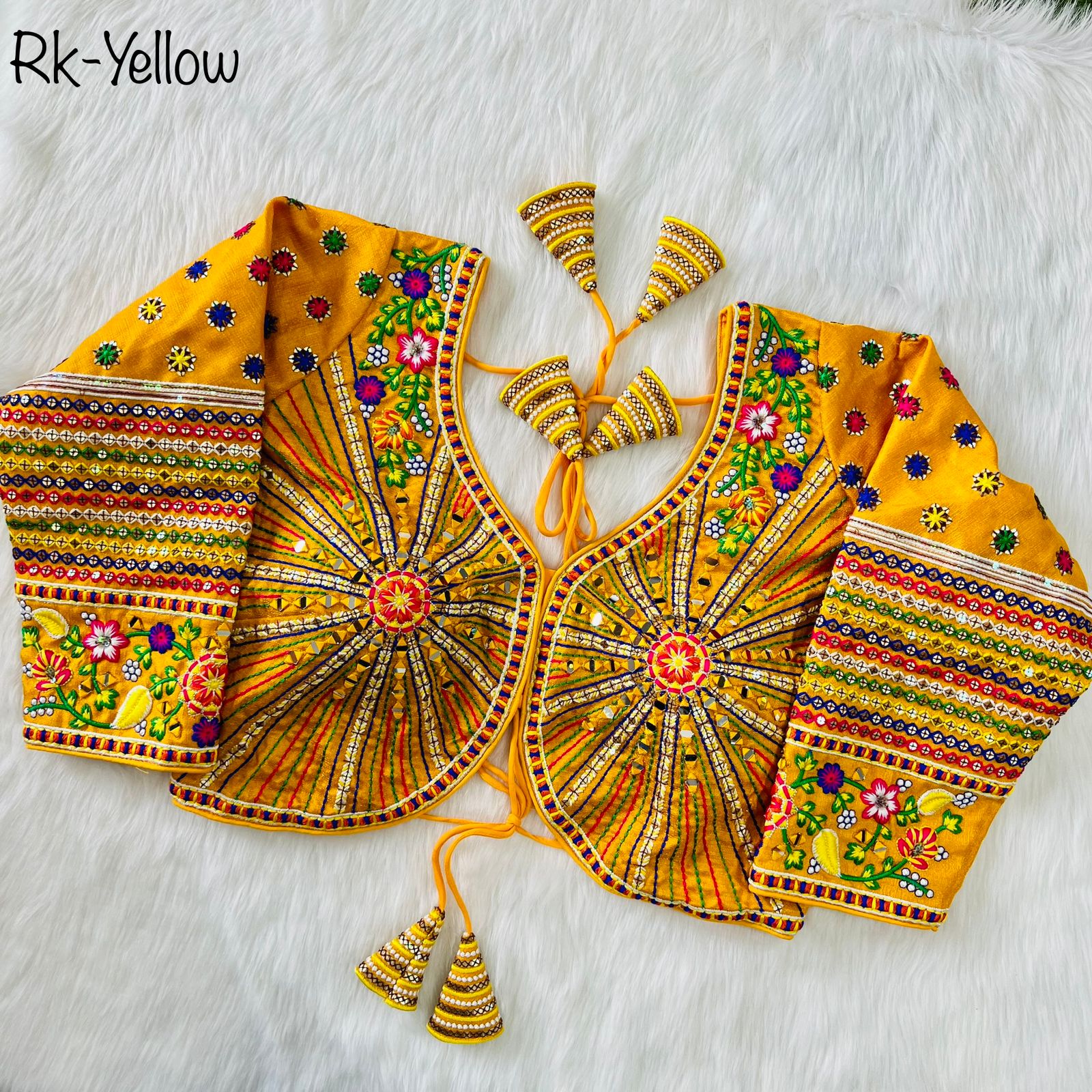 Navratri Special 11 Nidal Hand Work Long Sleeves Blouse Anantexports