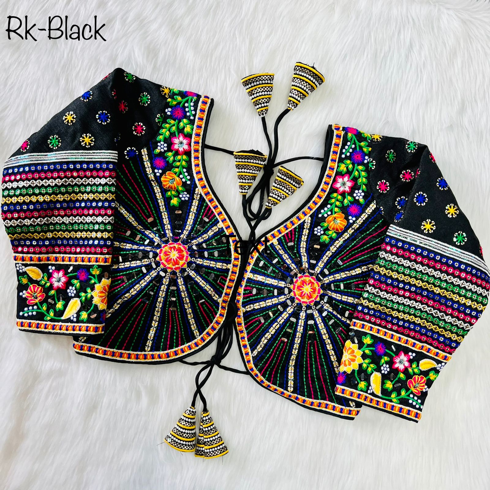 Navratri Special 11 Nidal Hand Work Long Sleeves Blouse Anantexports