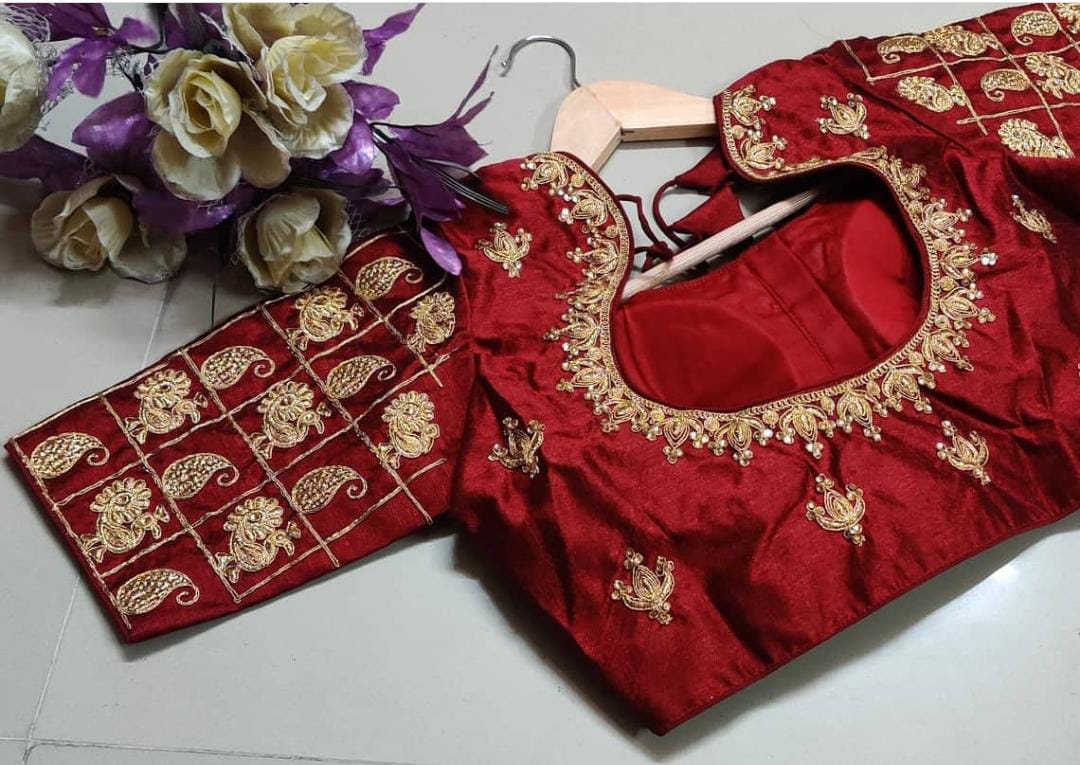 Readymade fentam silk Blouse Anantexports