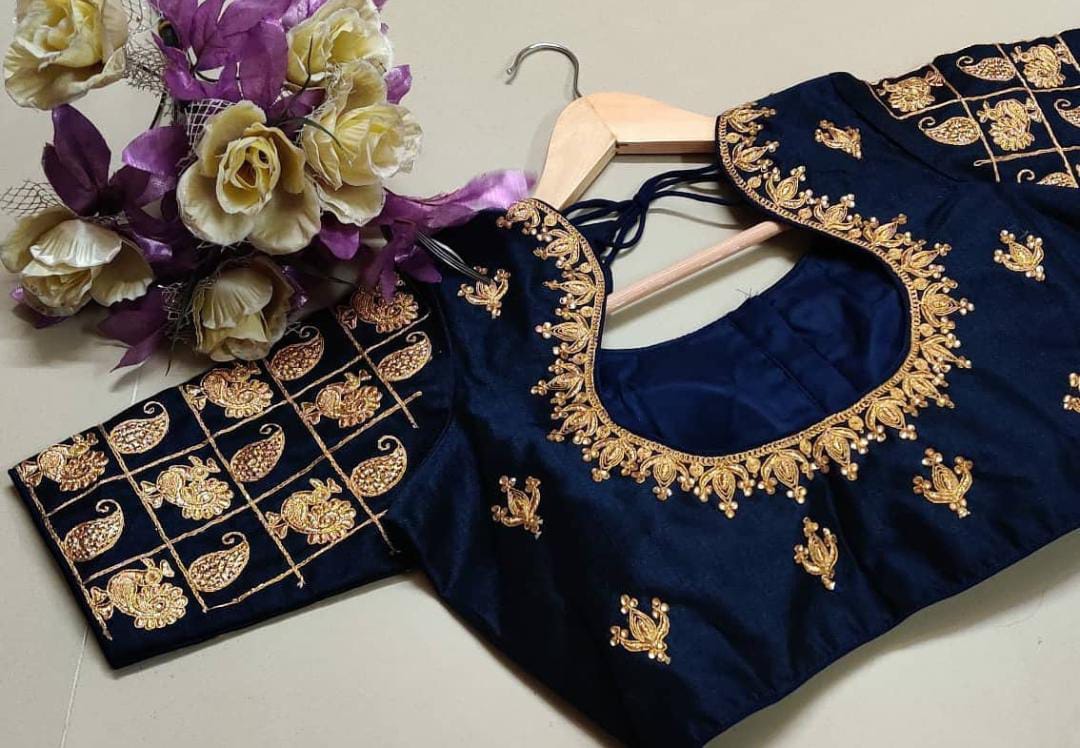 Readymade fentam silk Blouse Anantexports