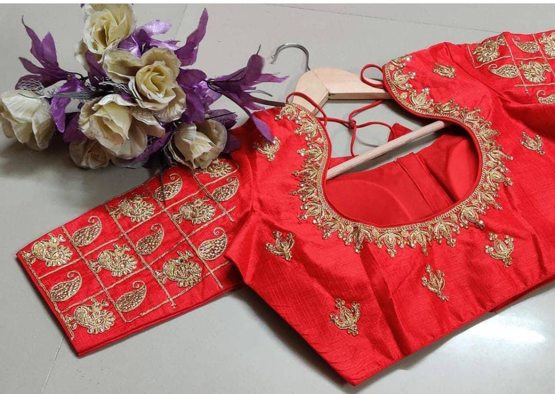 Readymade fentam silk Blouse Anantexports