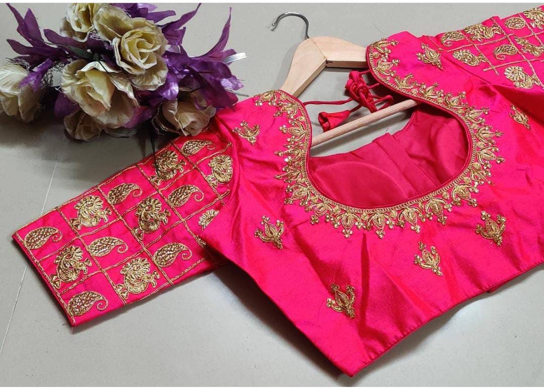 Readymade fentam silk Blouse Anantexports