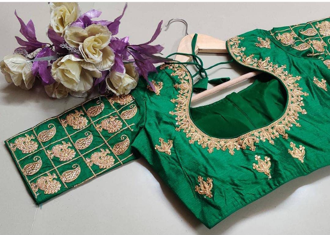 Readymade fentam silk Blouse Anantexports