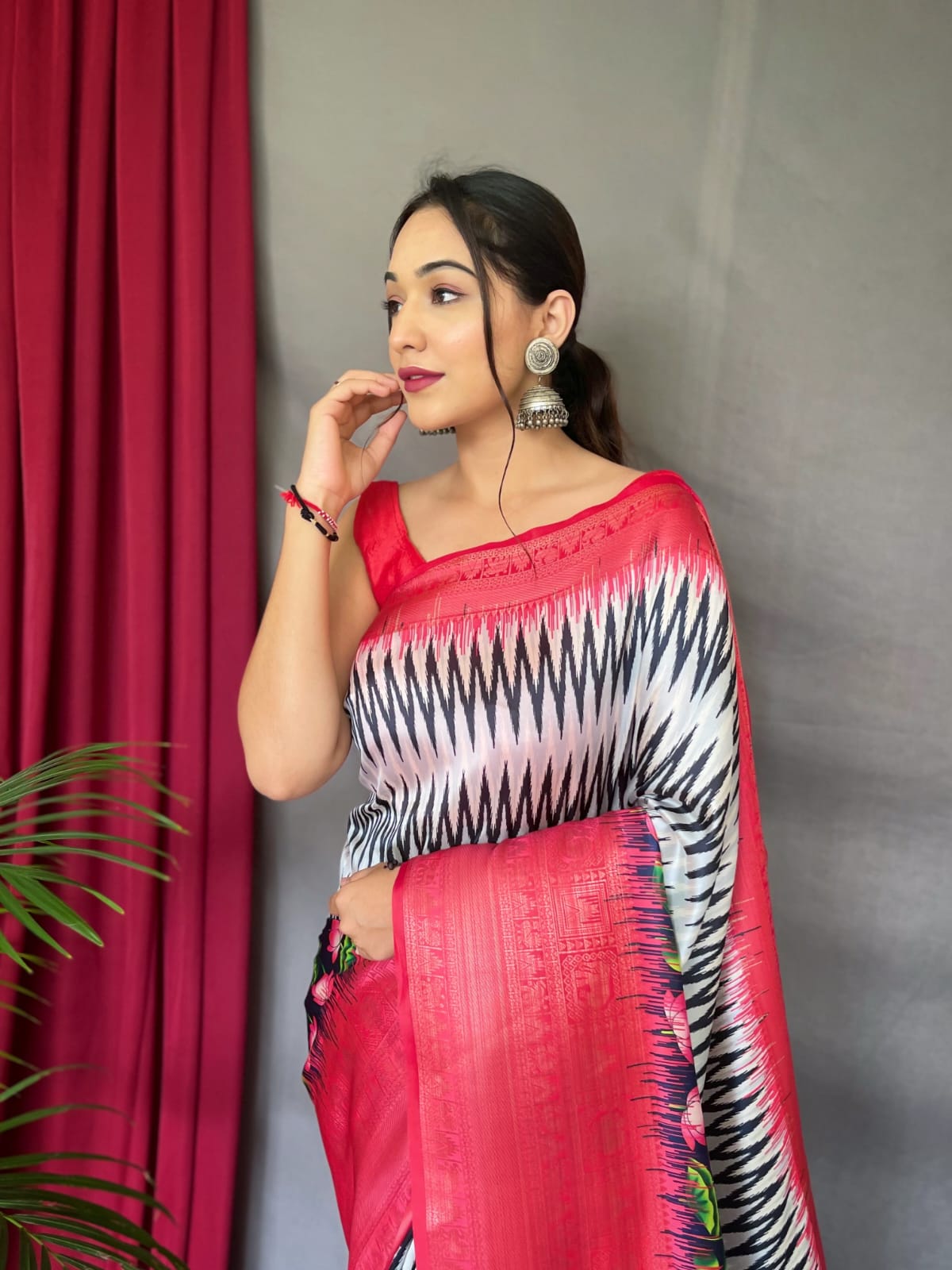 Pure kanchipuram Kalamkari Digital printed saree Anantexports