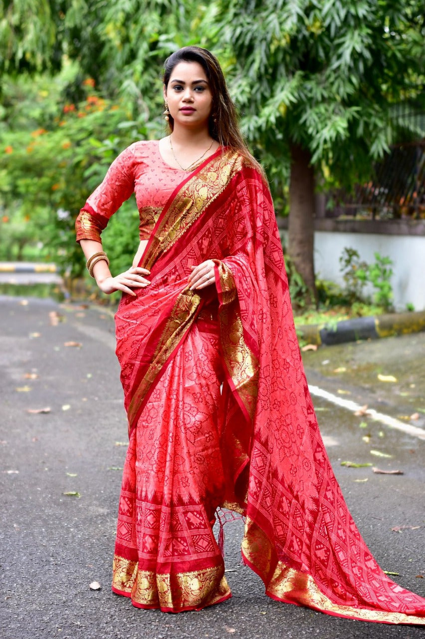 Beautiful Zankar Bandhani Saree Anantexports