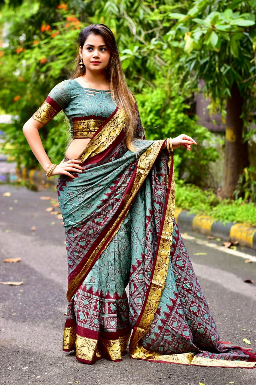 Beautiful Zankar Bandhani Saree Anantexports