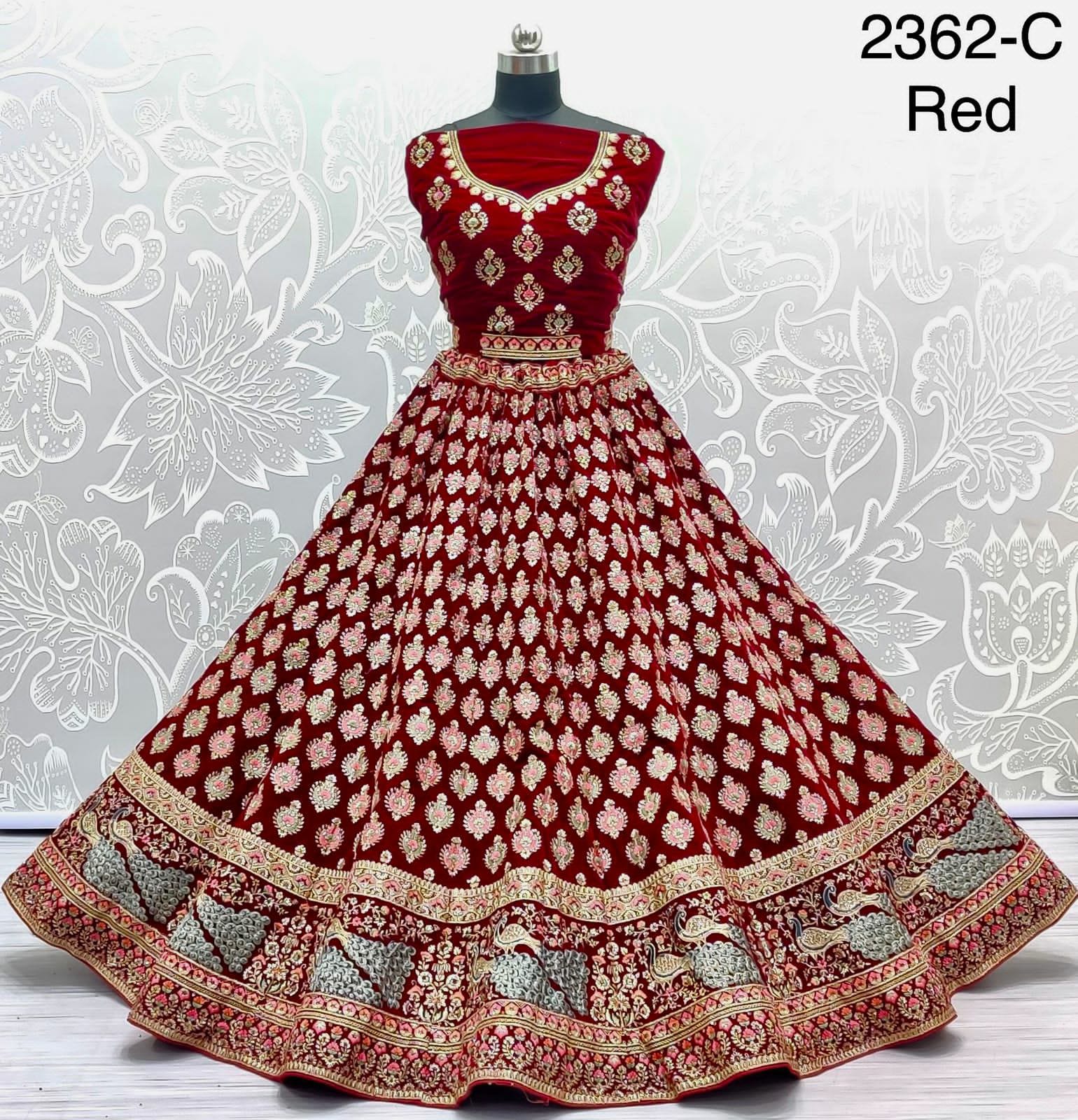 Embroidered Bridal Lehenga choli Dno.2362 Anant Tex Exports Private Limited