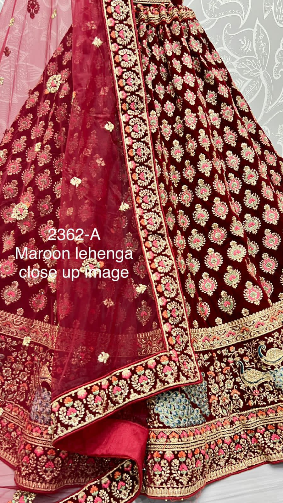 Embroidered Bridal Lehenga choli Dno.2362 Anant Tex Exports Private Limited