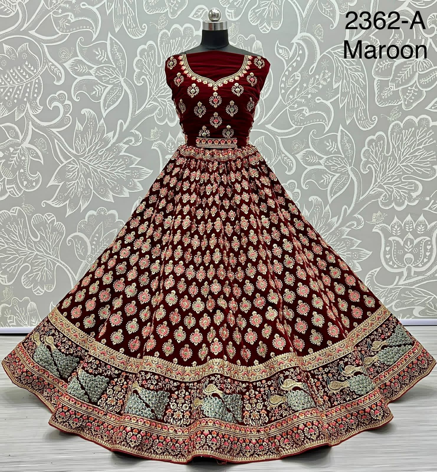 Embroidered Bridal Lehenga choli Dno.2362 Anant Tex Exports Private Limited