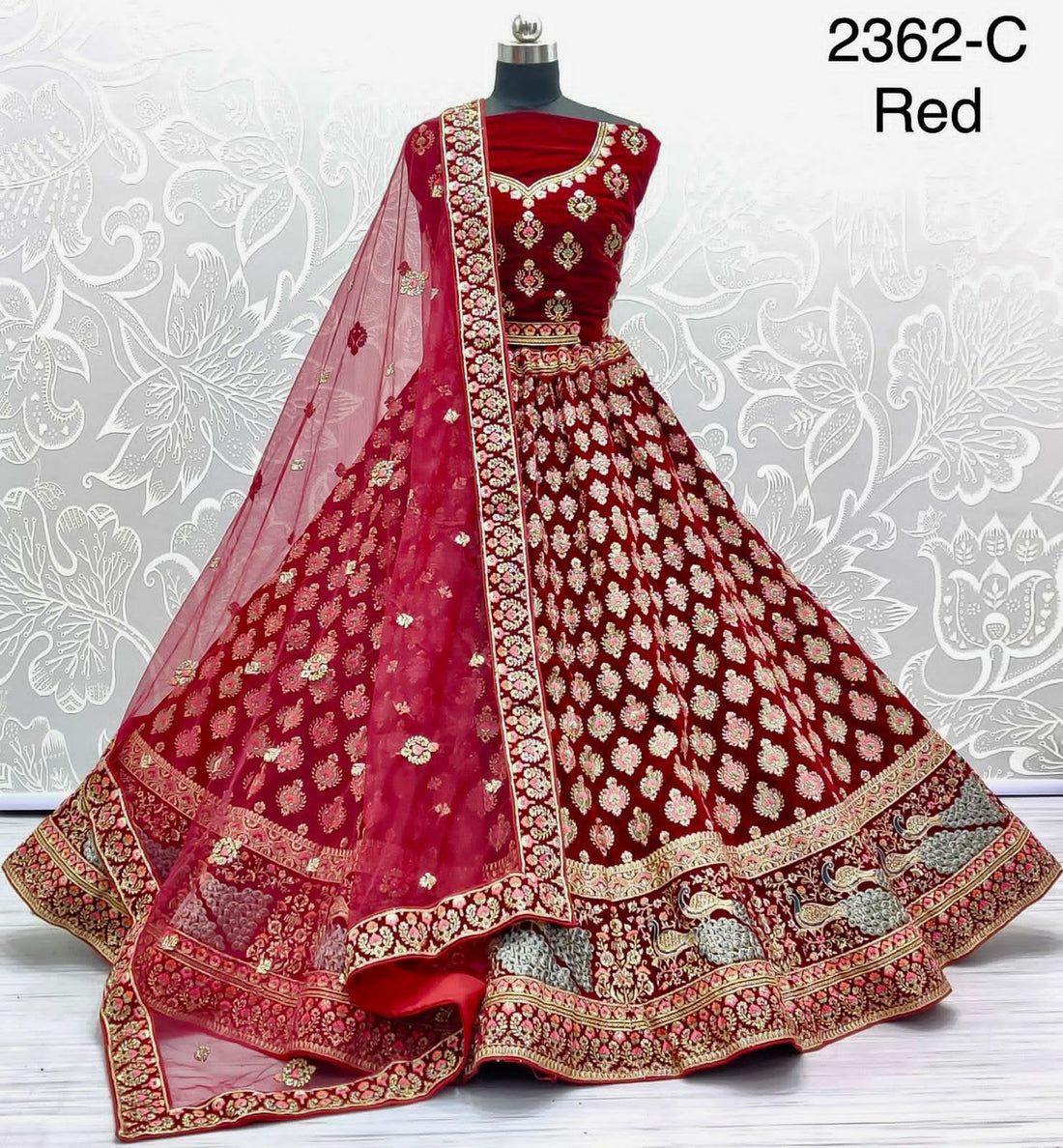 Embroidered Bridal Lehenga choli Dno.2362 Anant Tex Exports Private Limited