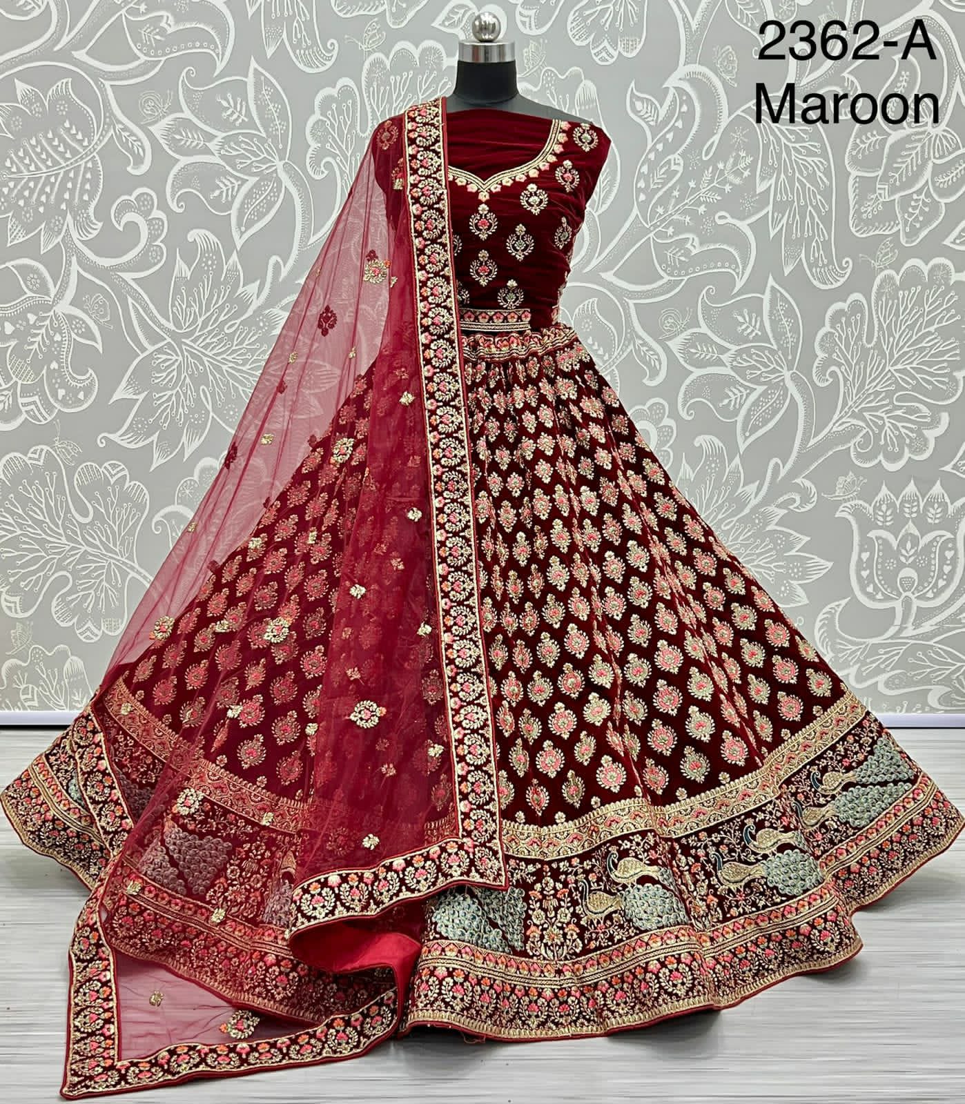 Embroidered Bridal Lehenga choli Dno.2362 Anant Tex Exports Private Limited
