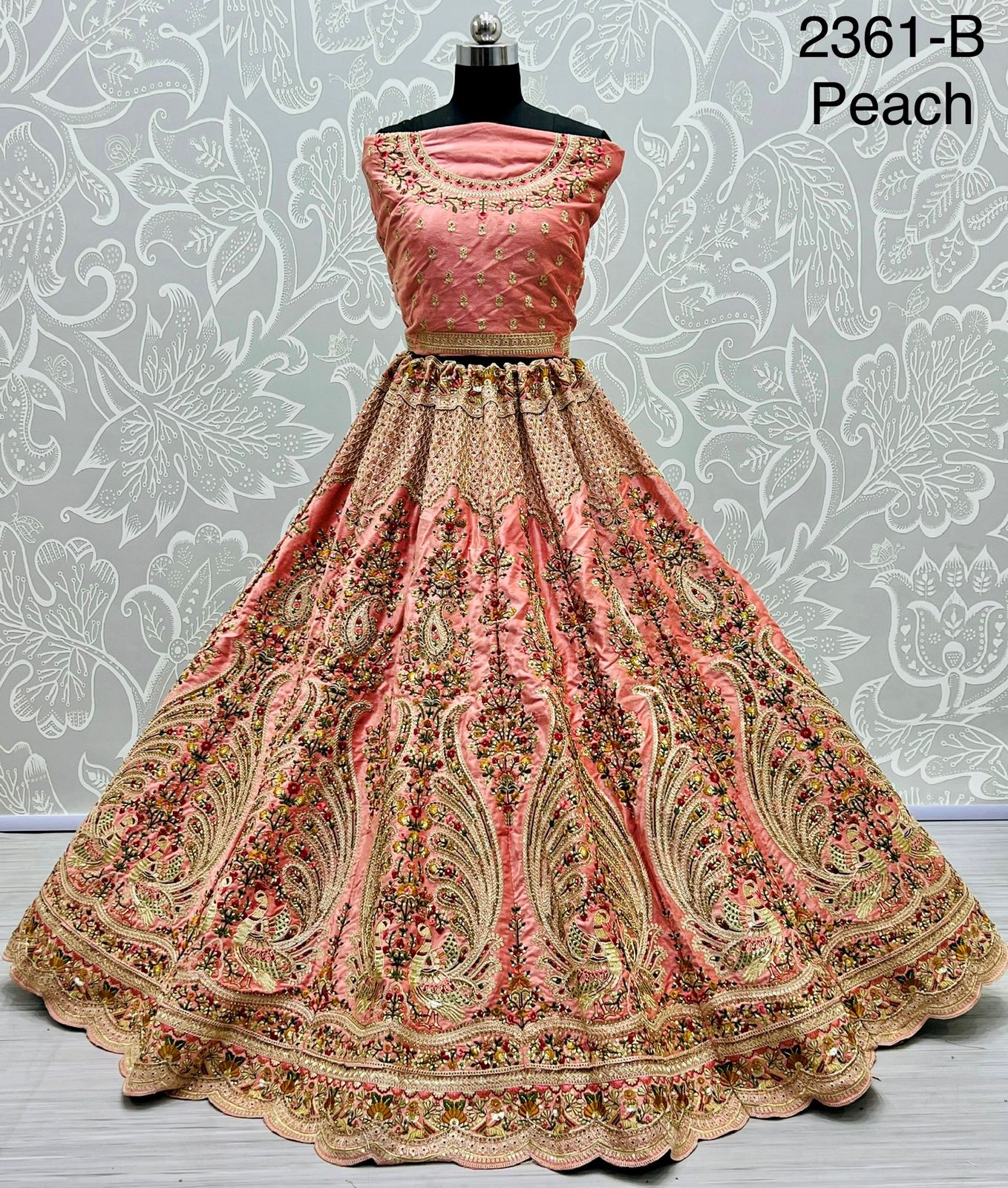 Embroidered Bridal Lehenga choli Dno.2361 Anant Tex Exports Private Limited