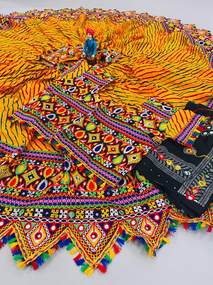 Navratri Pure Cotton Leheriya Print Lehenga Choli Anant Tex Exports Private Limited