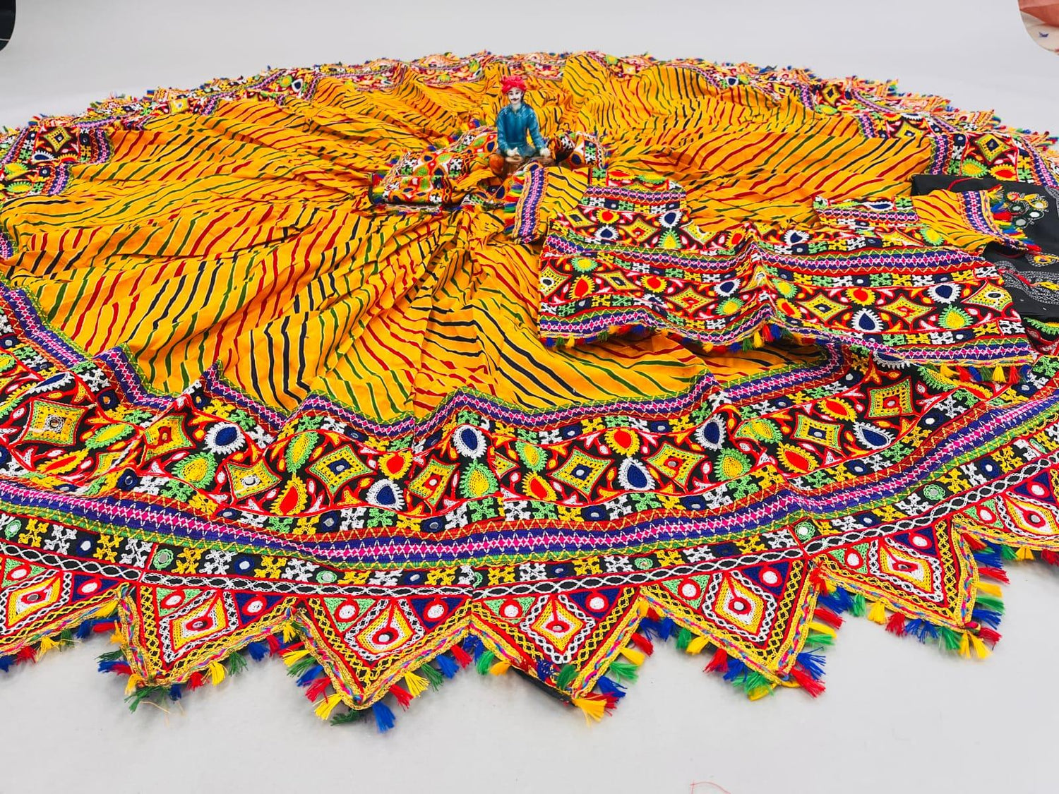 Navratri Pure Cotton Leheriya Print Lehenga Choli Anant Tex Exports Private Limited