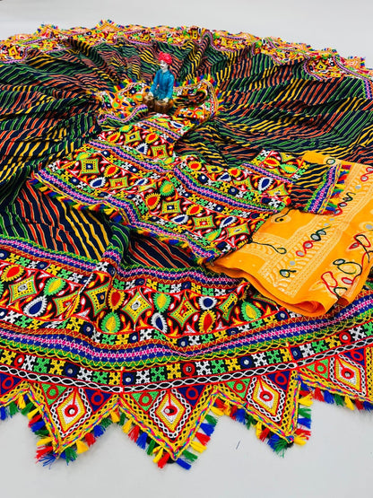 Navratri Pure Cotton Leheriya Print Lehenga Choli Anant Tex Exports Private Limited