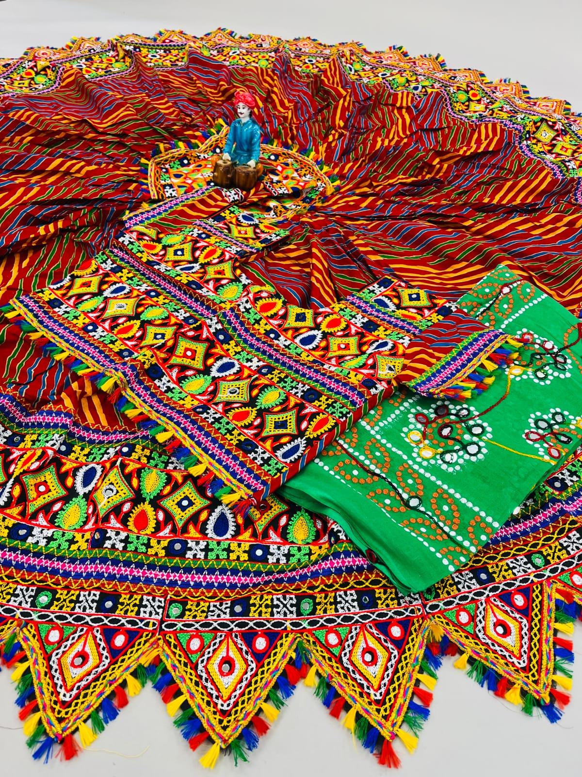 Navratri Pure Cotton Leheriya Print Lehenga Choli Anant Tex Exports Private Limited