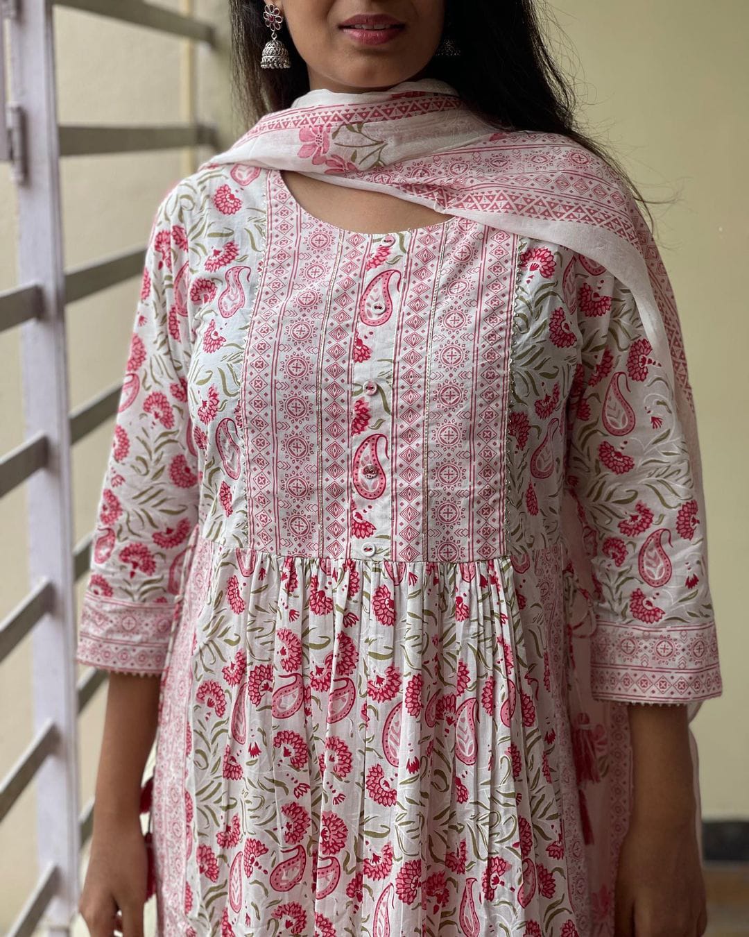 Party Wear Designer Nairacut Cotton Kurti With Pant Anant Tex Exports Private Limited