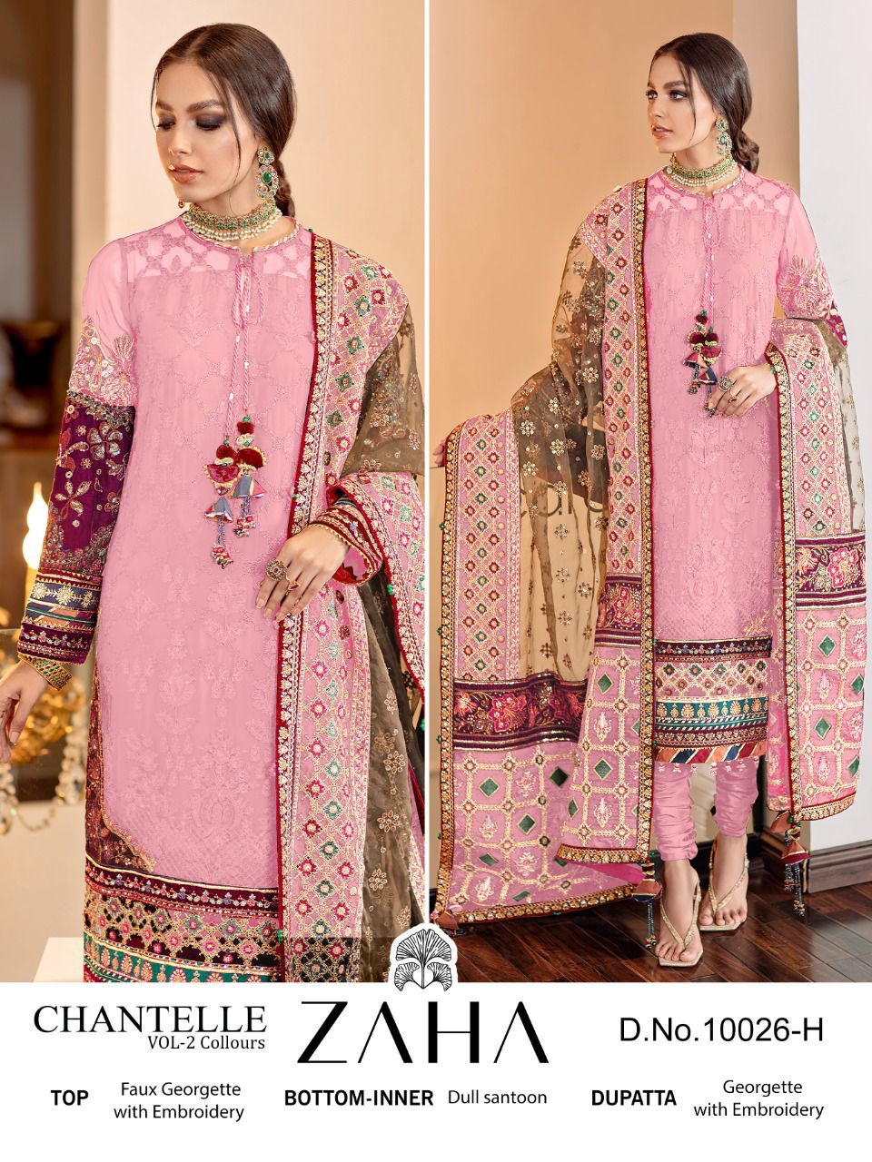 Beautiful Designer Zaha Chanterelle-vol-2 Pakisthani Suite Anant Tex Exports Private Limited
