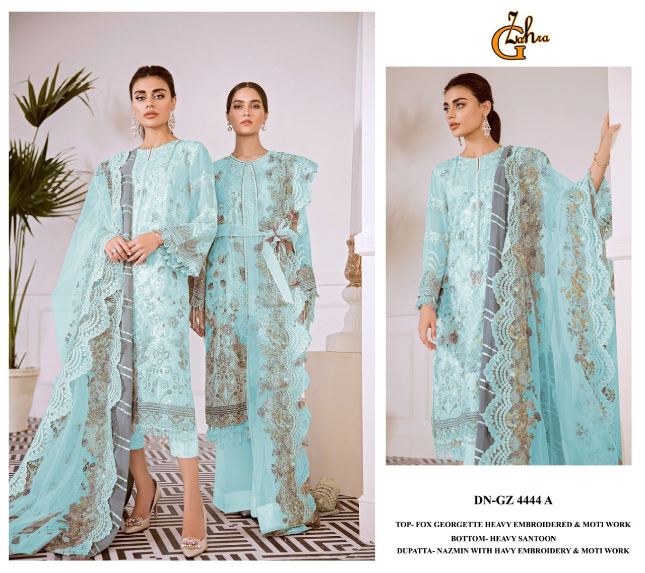 Beautiful Designer G-Zahra GZ-4444 Pakistani Suite Anant Tex Exports Private Limited