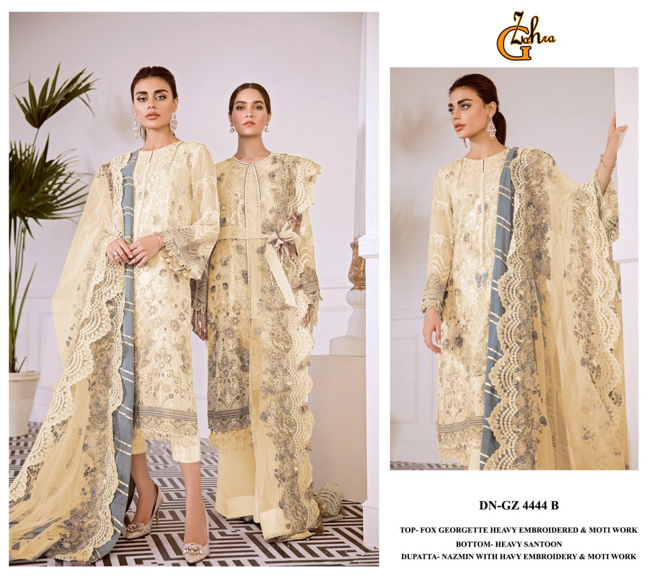 Beautiful Designer G-Zahra GZ-4444 Pakistani Suite Anant Tex Exports Private Limited