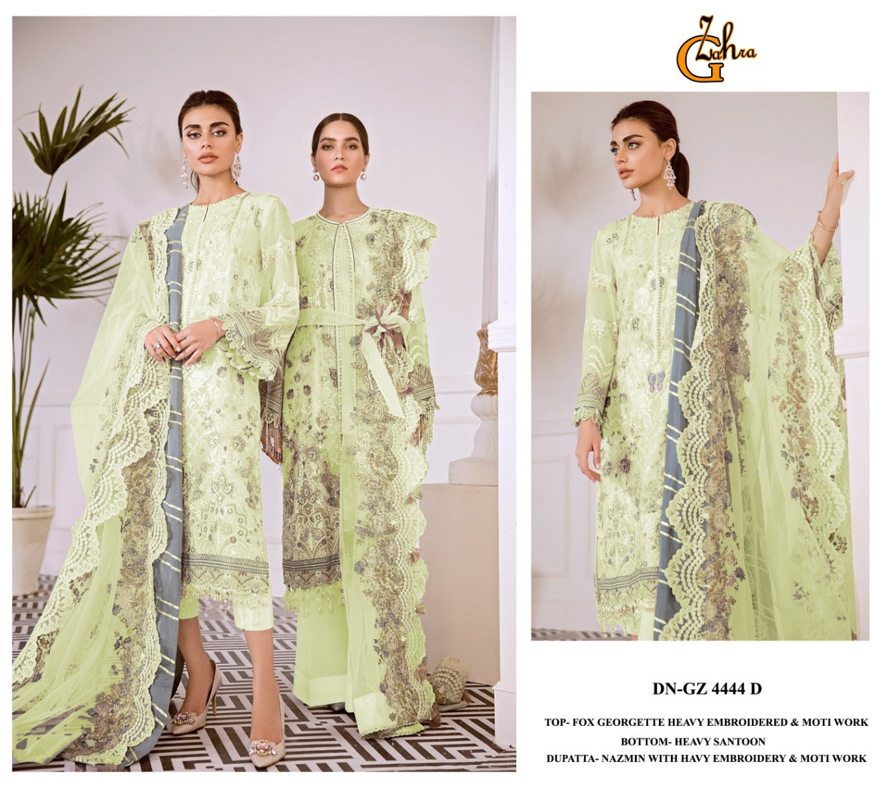 Beautiful Designer G-Zahra GZ-4444 Pakistani Suite Anant Tex Exports Private Limited