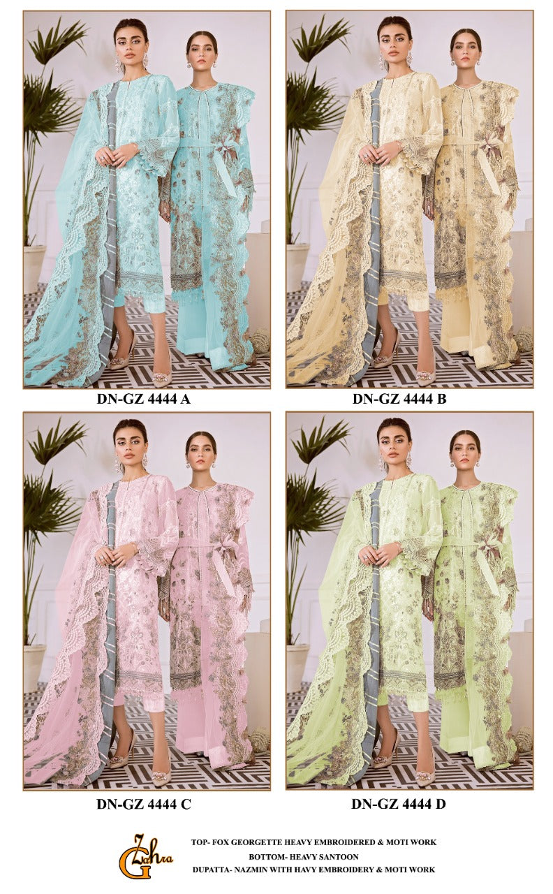 Beautiful Designer G-Zahra GZ-4444 Pakistani Suite Anant Tex Exports Private Limited