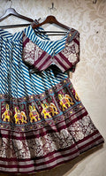 Pure Gaji Silk Chaniya Choli with Heavy Lagdi Pallu Skirt Anant Tex Exports Private Limited