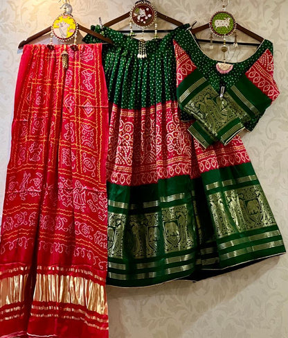 Pure Gaji Silk Chaniya Choli with Heavy Lagdi Pallu Skirt Anant Tex Exports Private Limited
