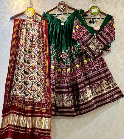 Pure Gaji Silk Chaniya Choli with Heavy Lagdi Pallu Skirt Anant Tex Exports Private Limited