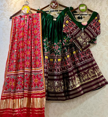 Pure Gaji Silk Chaniya Choli with Heavy Lagdi Pallu Skirt Anant Tex Exports Private Limited