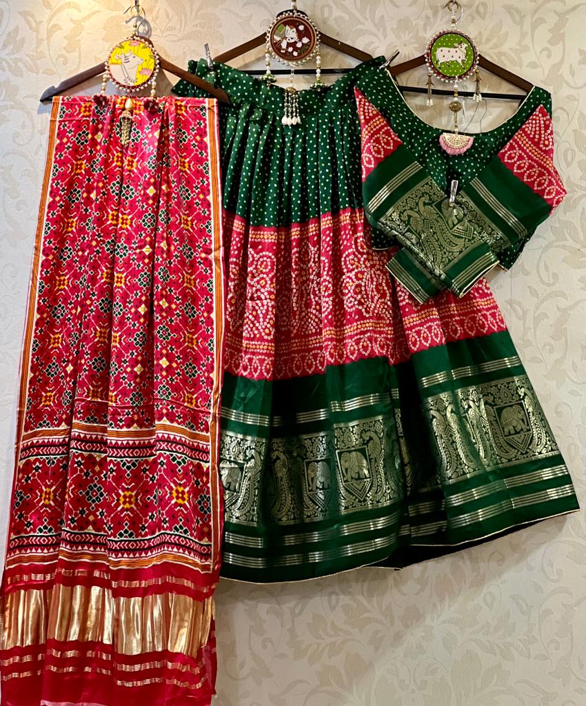 Pure Gaji Silk Chaniya Choli with Heavy Lagdi Pallu Skirt Anant Tex Exports Private Limited