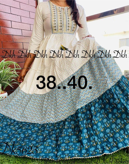 Beautiful Designer Kurti Ghera with Gwon Anant Tex Exports Private Limited
