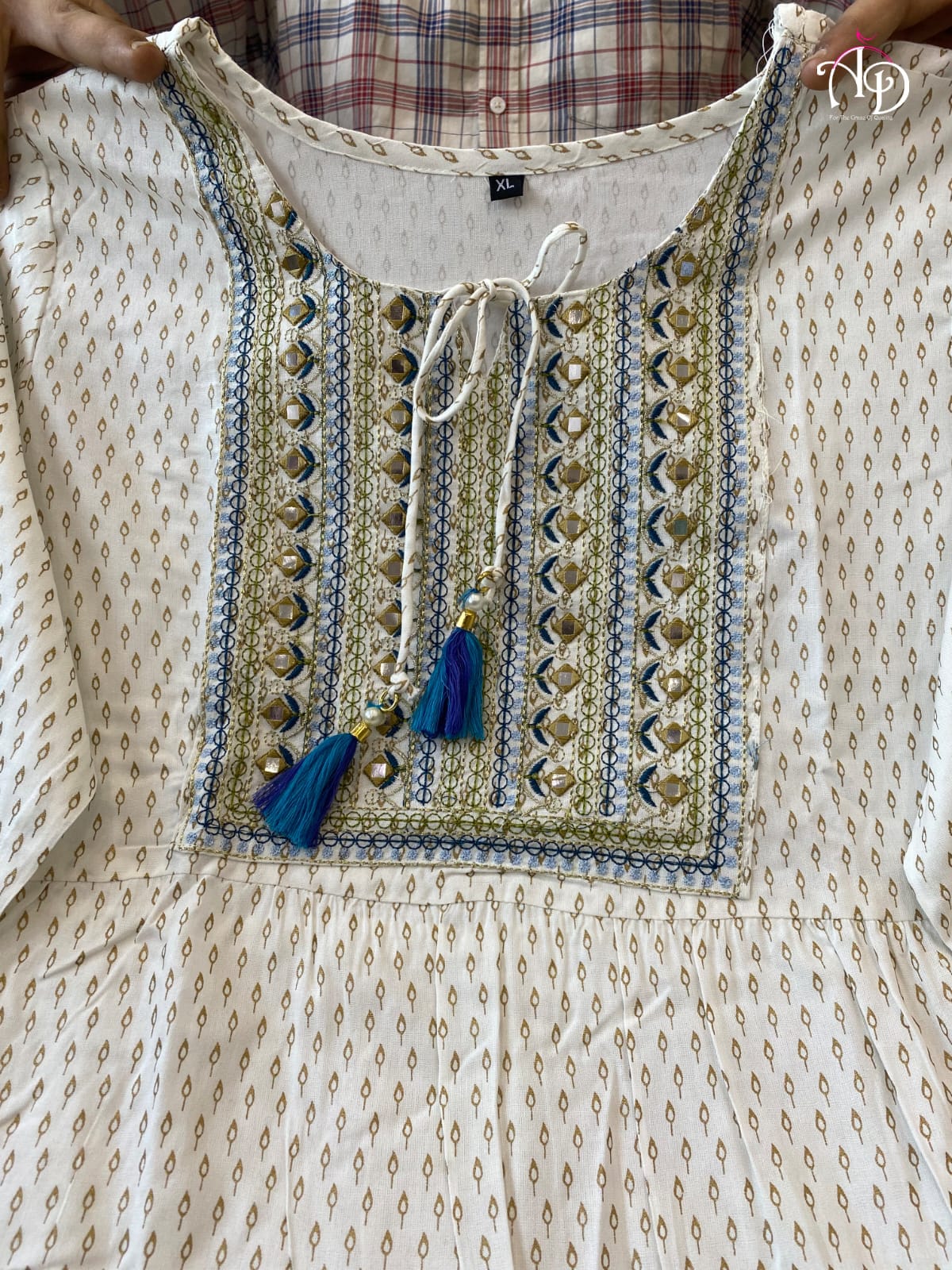 Beautiful Designer Kurti Ghera with Gwon Anant Tex Exports Private Limited