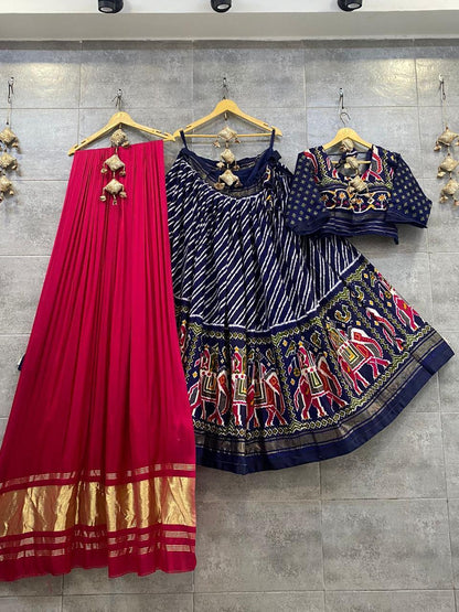 Party Wear Designer Pure Crape Silk Lehenga with Gaji Silk Duppta Anant Tex Exports Private Limited