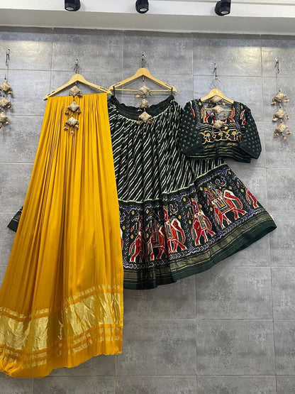 Party Wear Designer Pure Crape Silk Lehenga with Gaji Silk Duppta Anant Tex Exports Private Limited