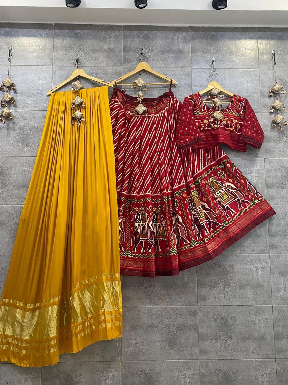 Party Wear Designer Pure Crape Silk Lehenga with Gaji Silk Duppta Anant Tex Exports Private Limited