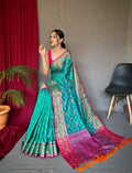 Beautiful Designer Rangeen Meenakari Patola Silk Saree Anant Tex Exports Private Limited