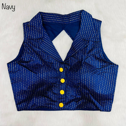 Party Wear Shirt Collar Blouse Anant Tex Exports Private Limited