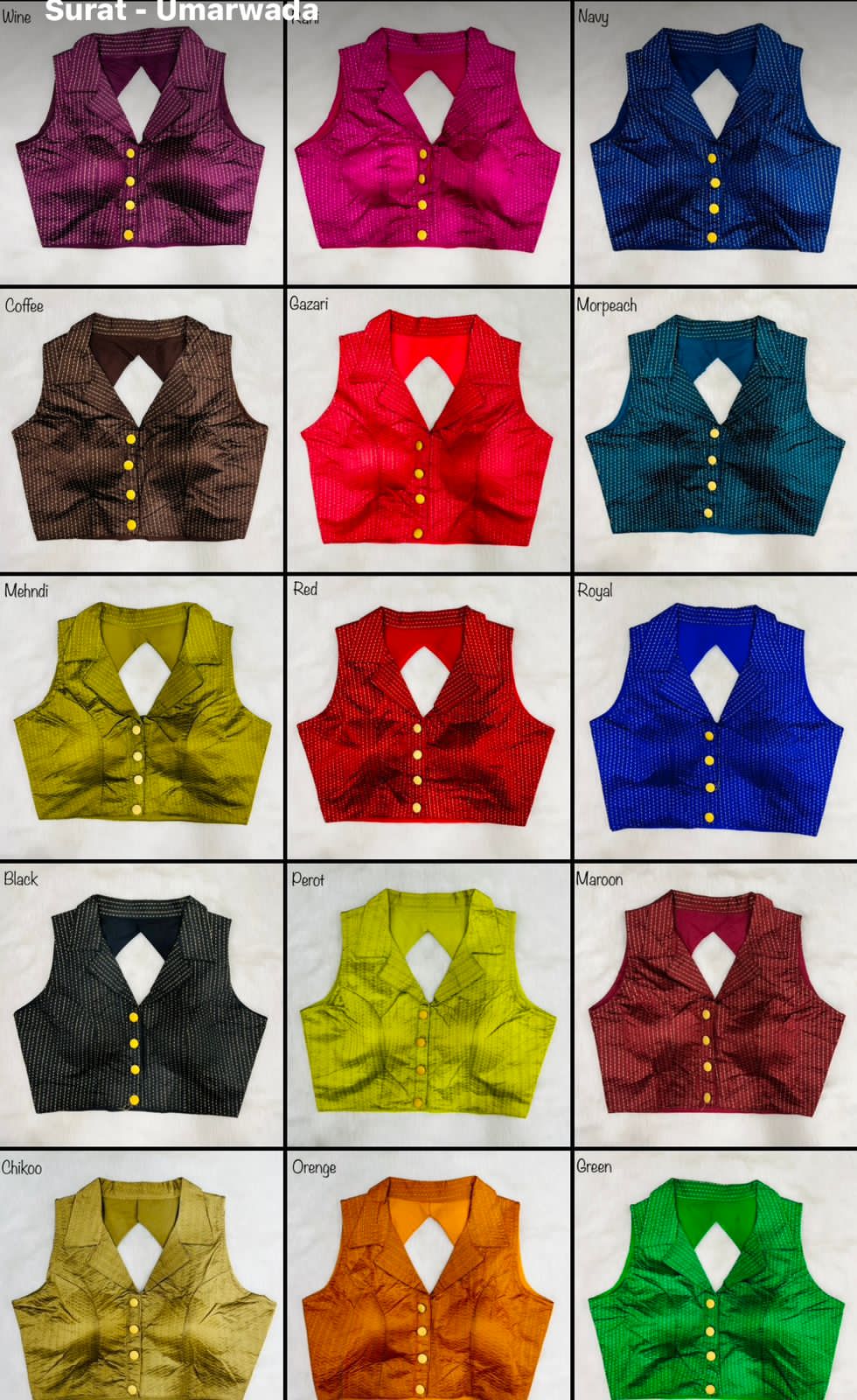 Party Wear Shirt Collar Blouse Anant Tex Exports Private Limited