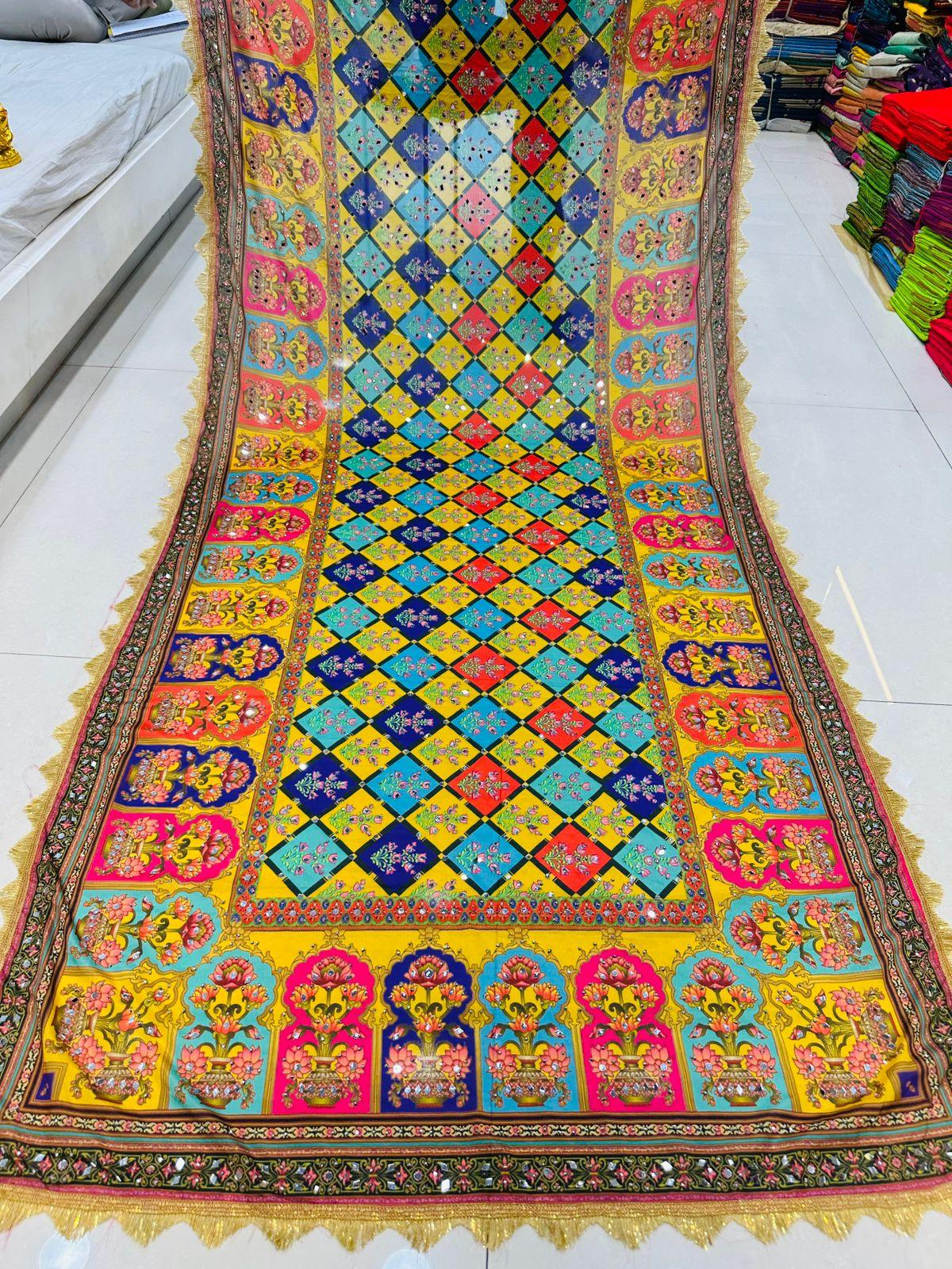 Party Wear Designer Handwork Real mirror Work Dupatta  Anant Tex Exports Private Limited