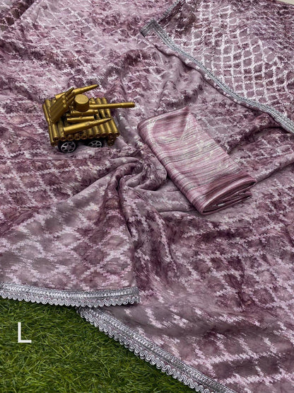 Party Designer Georgette Zari Jacquard Saree. Anant Tex Exports Private Limited