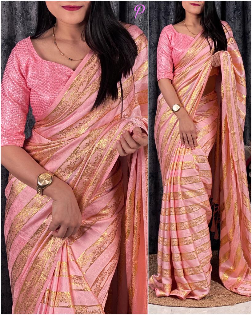 Party Wear Designer Viscose Satin Saree Anant Tex Exports Private Limited