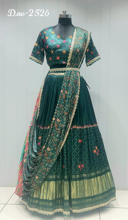 Wedding Designer Pure Gajji Silk Lehenga with Gaji Duppata Anant Tex Exports Private Limited