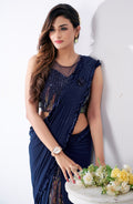 Partywear Designer Ready to Wear Saree Dno 101790 Anant Tex Exports Private Limited