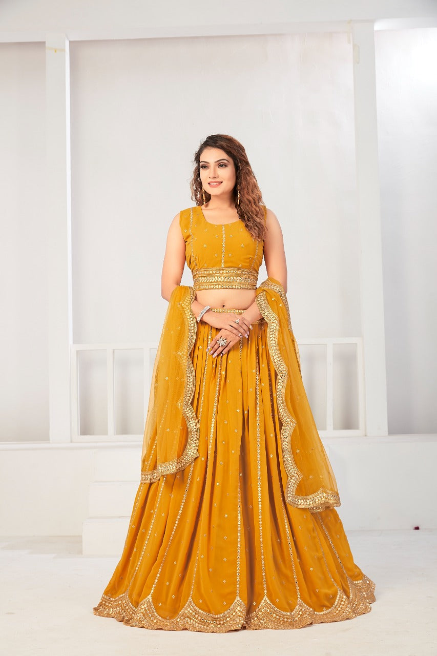 Party Wear Exclusive Designer Viscose Georgette Lehenga Choli Anant Tex Exports Private Limited